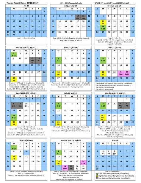 Unit 4 Calendar